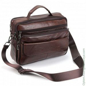 Мужская кожаная сумка 108 Браун коричневый