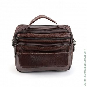 Мужская кожаная сумка 206 Браун коричневый