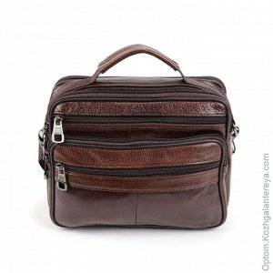 Мужская кожаная сумка 205 Браун коричневый