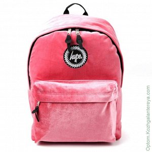 Женский текстильный рюкзак Hype ДТ 001 Розовый Велюр розовый