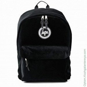 Женский текстильный рюкзак Hype ДТ 001 Черный Велюр черный