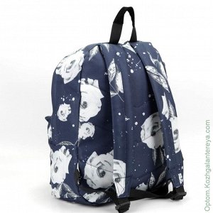 Женский текстильный рюкзак Hype ДТ 001 Синий Розы синий