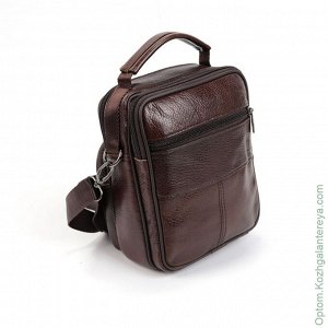 Мужская кожаная сумка 82012 Коричневый коричневый
