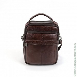 Мужская кожаная сумка 82014 Коричневый коричневый