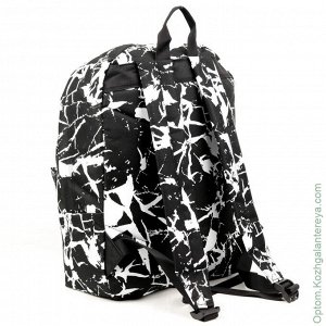 Женский текстильный рюкзак Hype ДТ 001 Черный/Белый черный белый