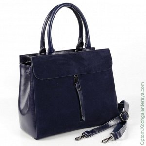 Женская кожаная сумка 2963-4 Блу синий