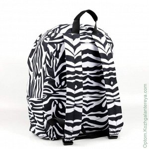 Женский текстильный рюкзак Hype ДТ 001 Зебра черный белый