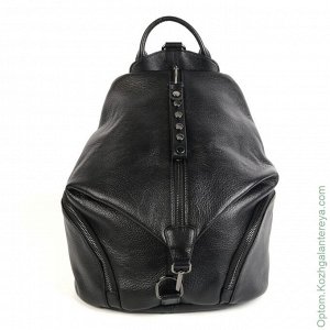 Женский кожаный рюкзак 2021 Блек черный