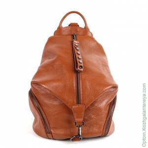 Женский кожаный рюкзак 2012 Д.Браун рыжий