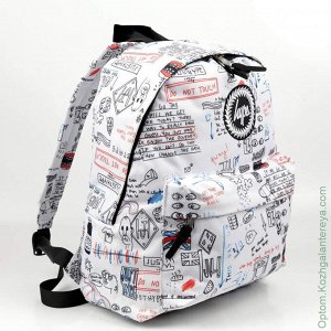 Женский текстильный рюкзак Hype ДТ 001 Белый Тинейджер белый