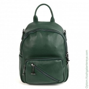 Женский кожаный рюкзак 2014 Д.Грин зеленый