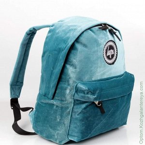 Женский текстильный рюкзак Hype ДТ 001 Бирюзовый Велюр бирюзовый