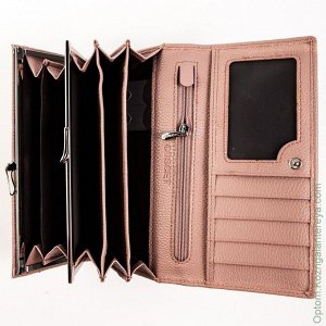 Большой женский кошелек Coscet CS404-01C розовый
