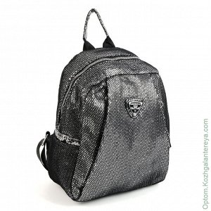 Женский текстильный рюкзак 11010-А Сильвер серебряный