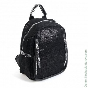 Женский текстильный рюкзак 11099 Блек черный