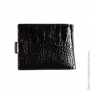 Маленький женский кожаный кошелек Coscet CS21-022A черный