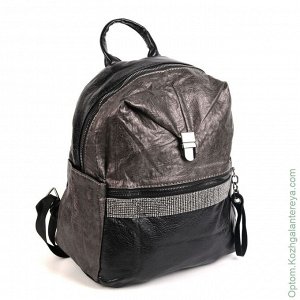 Женский рюкзак 7058 Блек/Браун коричневый