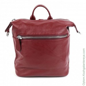 Женский кожаный рюкзак 1600 Вайн бордо