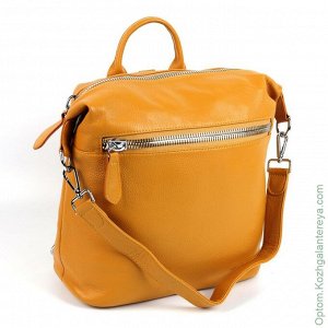 Женский кожаный рюкзак 1600 Елоу желтый