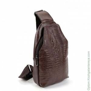 Мужская сумка слинг 7709-1 Коричневый коричневый