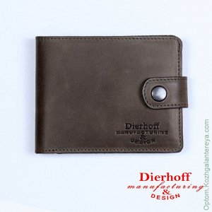 Мужское кожаное портмоне Dierhoff Д 6011-920 коричневый