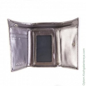 Маленький женский кошелек Coscet CS632-200D серебряный