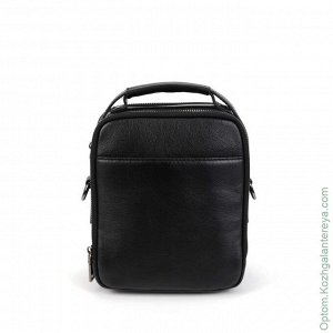 Мужская кожаная сумка 17-619-550 Блек черный