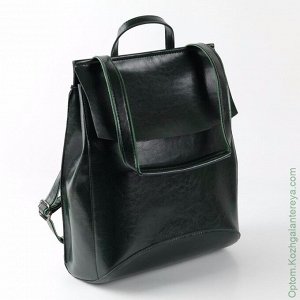 Женский кожаный рюкзак W048 Зеленый зеленый