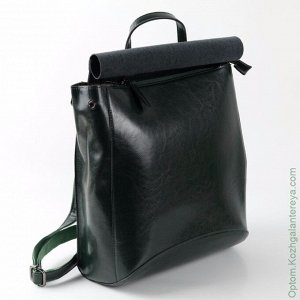 Женский кожаный рюкзак W048 Зеленый зеленый