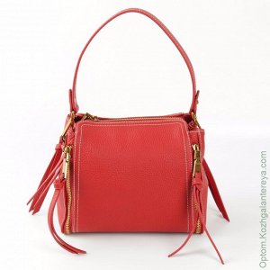 Женская кожаная сумка СР 17035/Ред красный