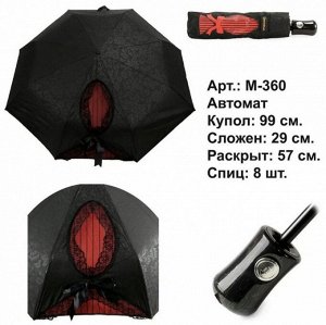 Женский зонт автомат М-360 черный