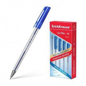 Ручка шарик "ErichKrause Ultra-10" 0.7мм синяя 1/12 арт. ЕК-13873