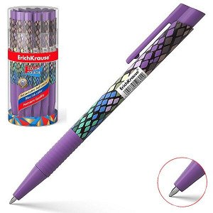 Ручка шарик "ErichKrause ColorTouch.Purple Python" автом. 0.7мм синяя в тубе 1/24 арт. ЕК-50822