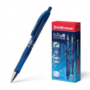 Ручка шарик "ErichKrause Megapolis Concept" автом. 0.7мм синяя 1/12 арт. ЕК-31