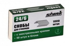 Скобы "Shark" № 24/6 (1уп-1000шт) 1/12