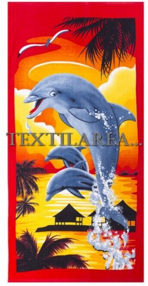 Полотенце пляжное "Дельфины" вид 10