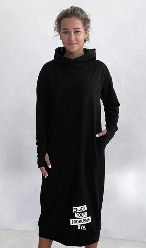 Платье женское 1602-010 черный (enjoy)