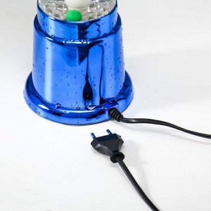 Светильник "Рыбки" LED хром синий h=40 см