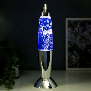 Светильник "Рыбки" LED USB хром серебро 10х10х35 см