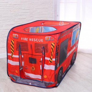 Детская игровая палатка «Пожарная машина» 73*73*114 см