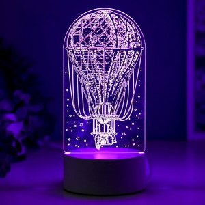 Светильник "Воздушный шар" LED RGB от сети 9,5х9,5х21 см