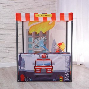 Детский игровой тент «Пожарная станция» 60*80*99 см