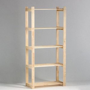 Клик Мебель Стеллаж деревянный усиленный  180х84х37,5см, 5 полок