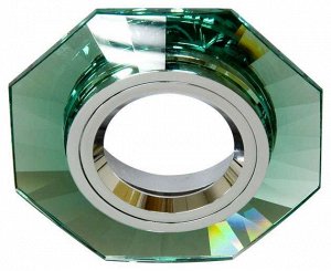 Светильник точечный FERON 8120-2 GU5.3 зелёный/серебро
