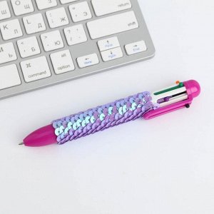 Многоцветная ручка с пайетками I am a mermaid