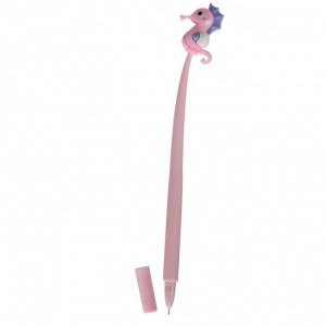 Ручка гелевая-прикол "Морской конек розовый"