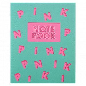 Тетрадь 48 листов в клетку «Pink», обложка мелованный картон, ламинация Soft-Touch, блок офсет