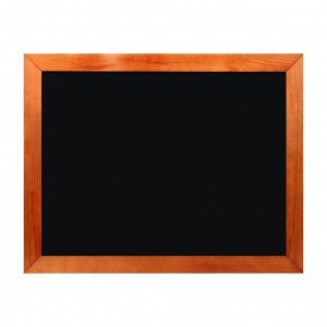 Доска магнитно-меловая 45х60 см, ЧЕРНАЯ, Calligrata, в деревянной рамке (морилка темная)