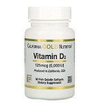 California Gold Nutrition, Витамин D3, 125 мкг (5000 МЕ), 90 рыбно-желатиновых мягких таблеток