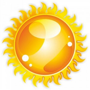 Наклейка Солнце 2